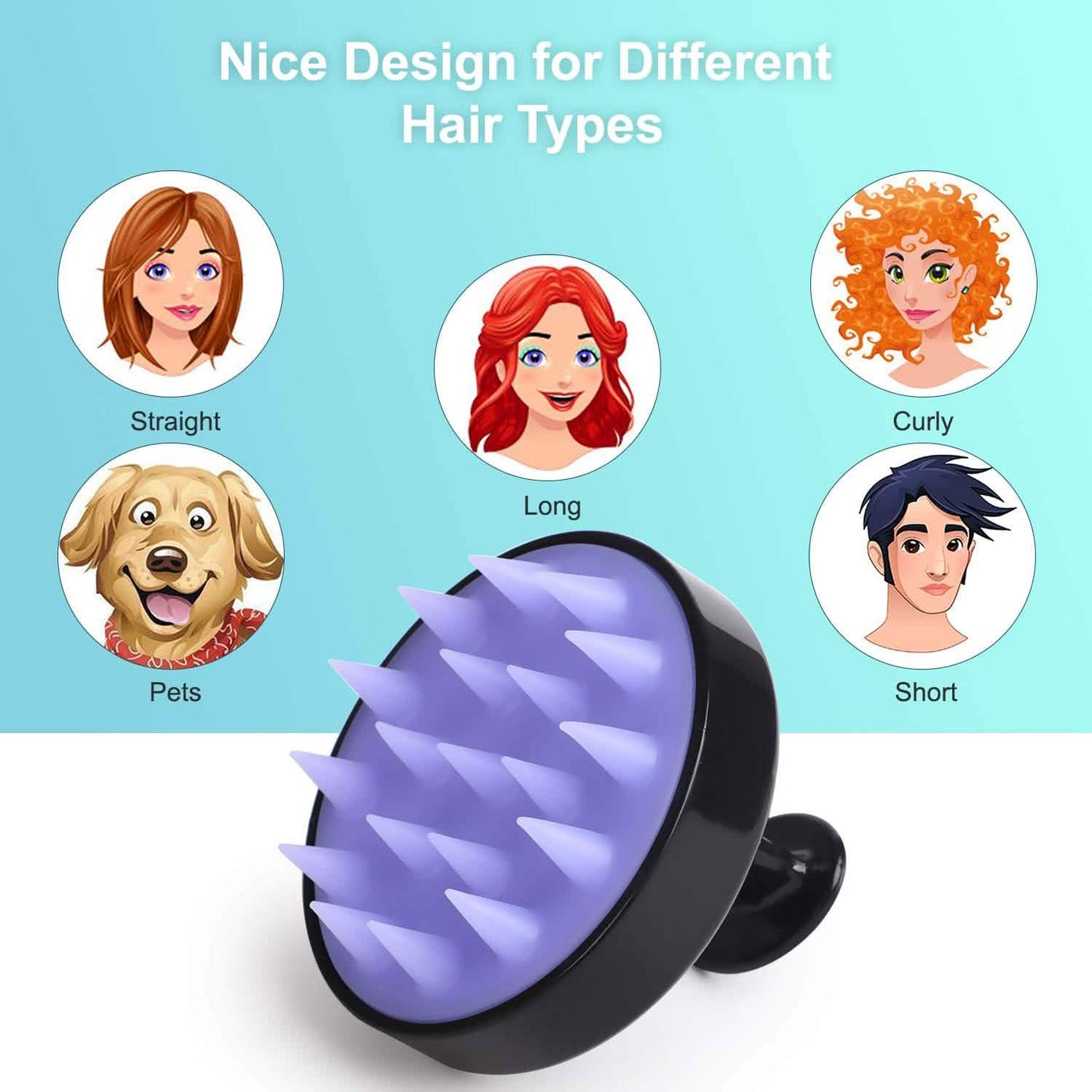 Hair Shampoo Brush with Soft Silicone Scalp Massager DailySale