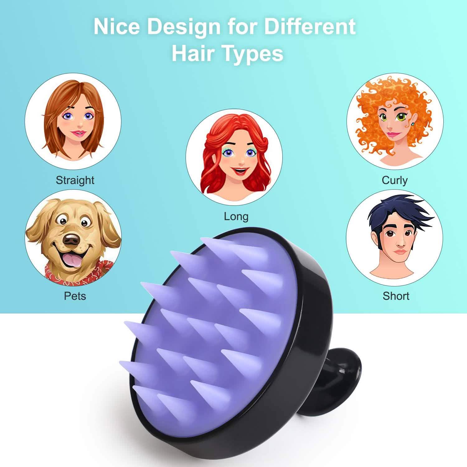 Hair Shampoo Brush with Soft Silicone Scalp Massager DailySale