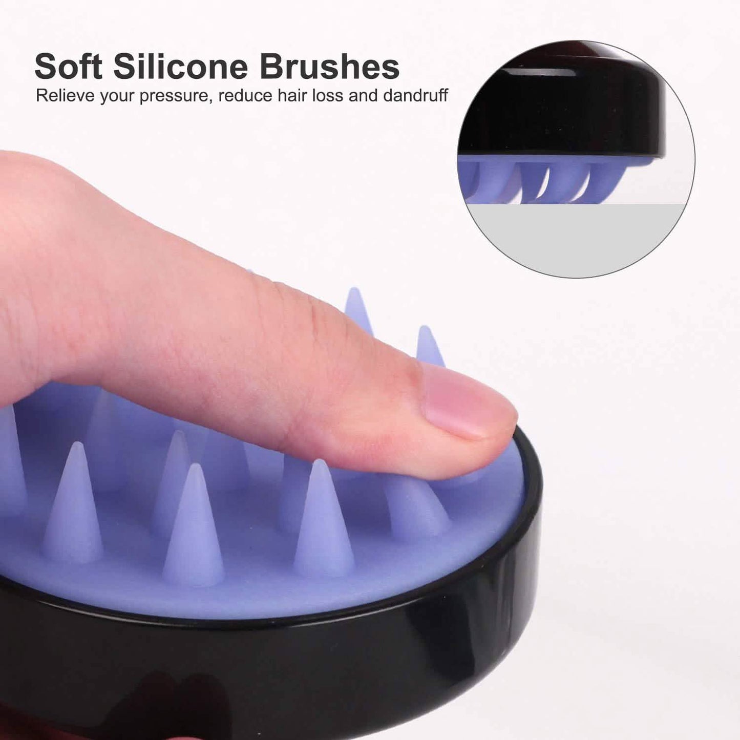Hair Shampoo Brush with Soft Silicone Scalp Massager DailySale