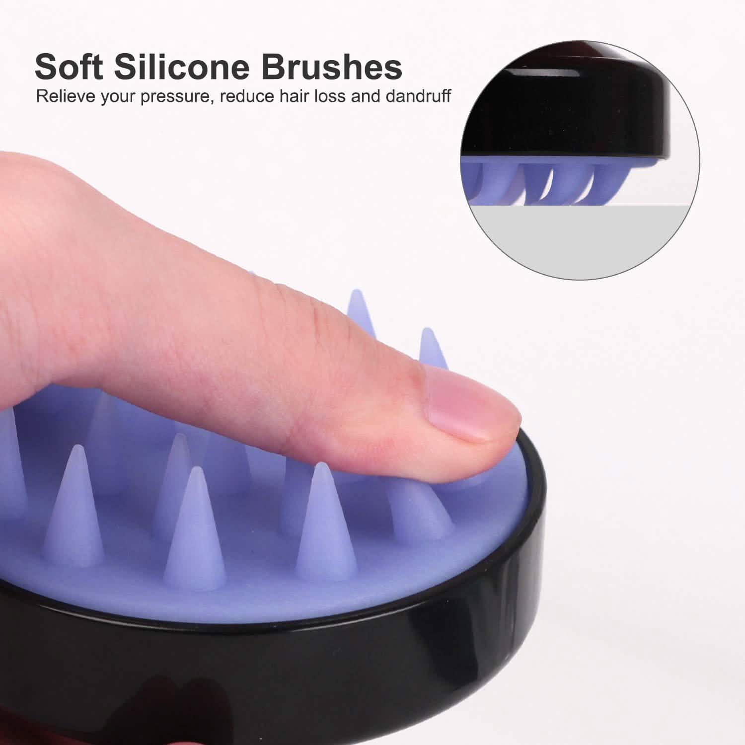 Hair Shampoo Brush with Soft Silicone Scalp Massager DailySale