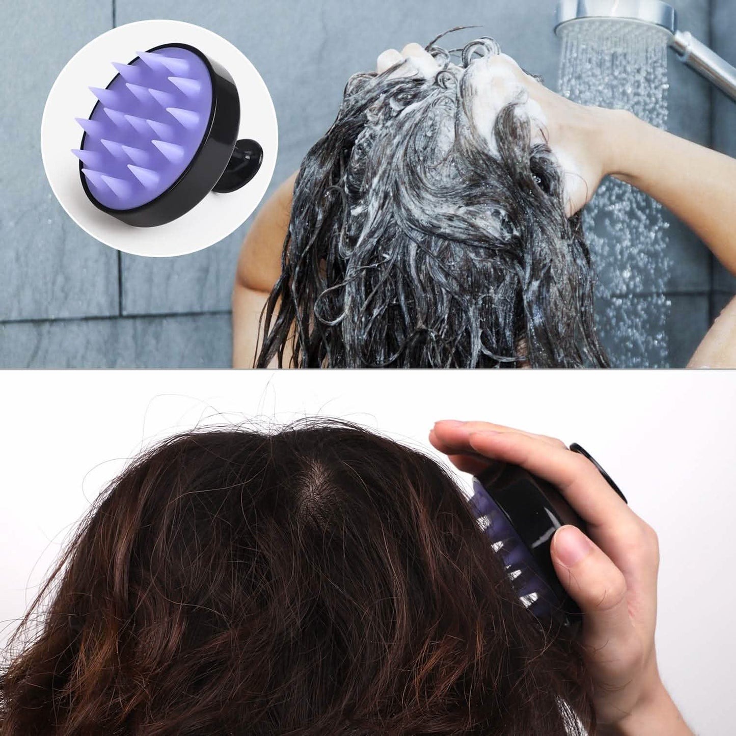 Hair Shampoo Brush with Soft Silicone Scalp Massager DailySale