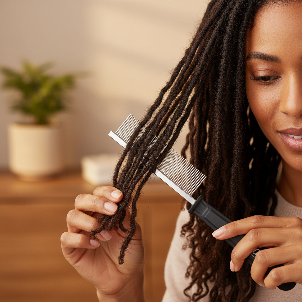 Annie Dreadlock Comb Extra Long, 1 Count, Black Annie International, Inc.