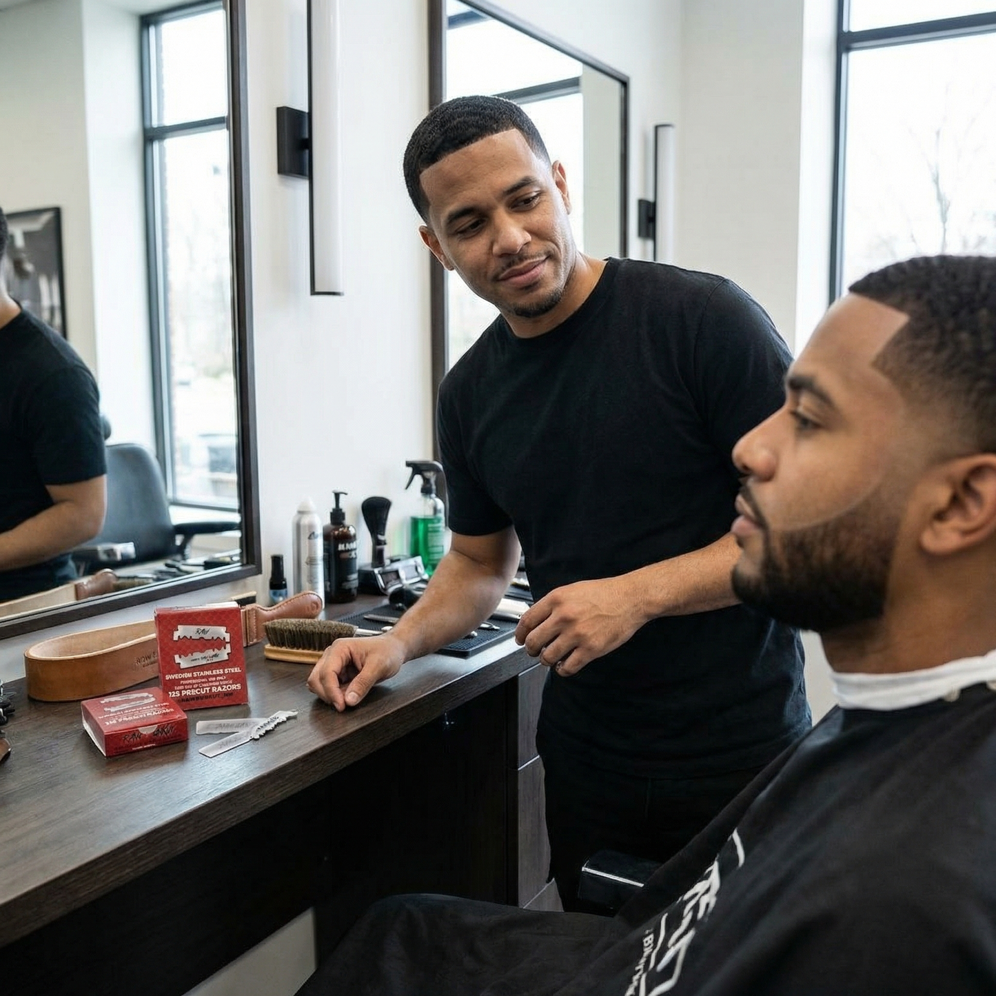 RAW N UNKUT Precut Razor Blades — Professional Barber Grade | Swedish Steel RAW N UNKUT