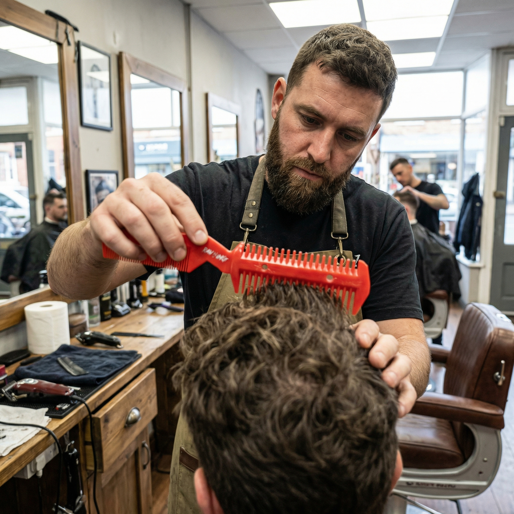 Raw N Unkut Razor Comb – Professional Hair Cutting Tool for Barbers RAW N UNKUT