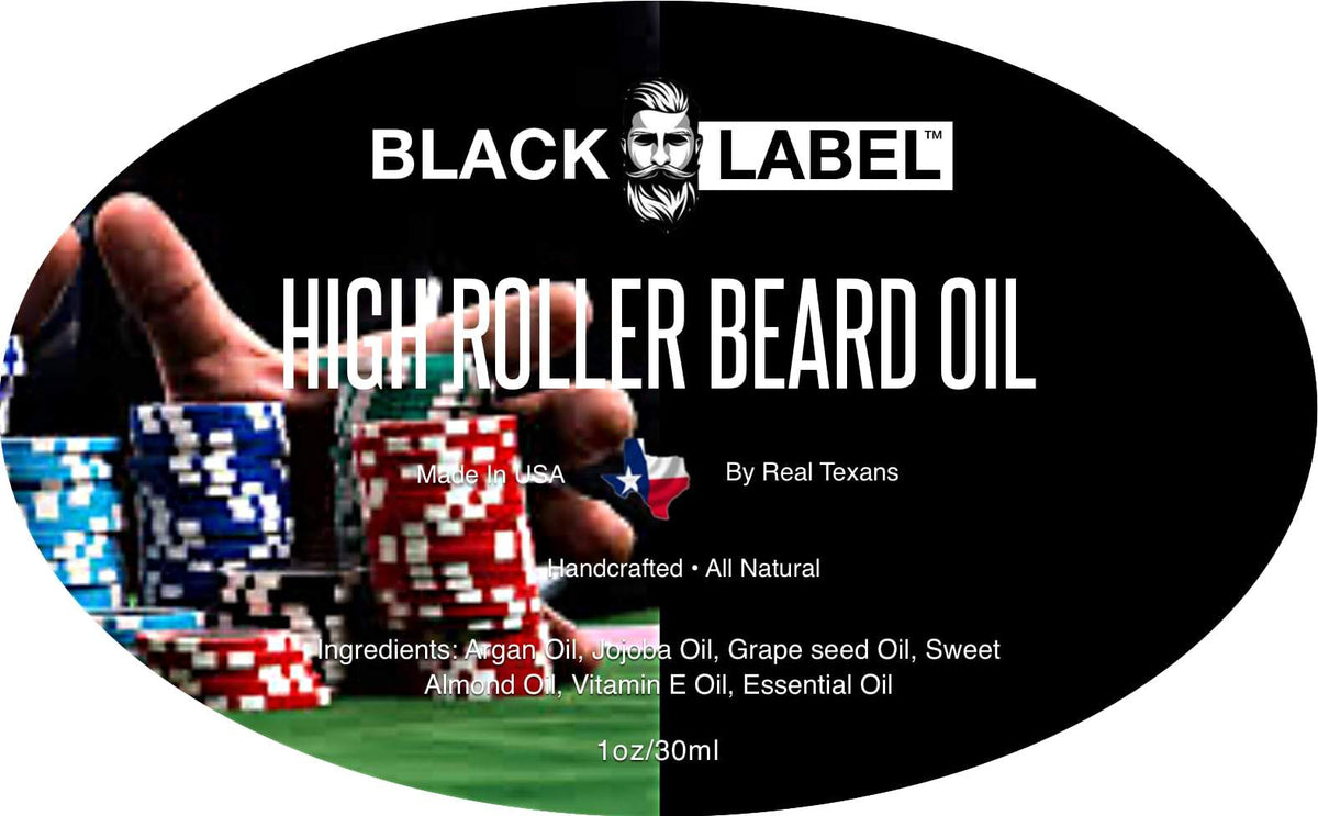 High Roller Beard Oil Blacklabel Beard Company