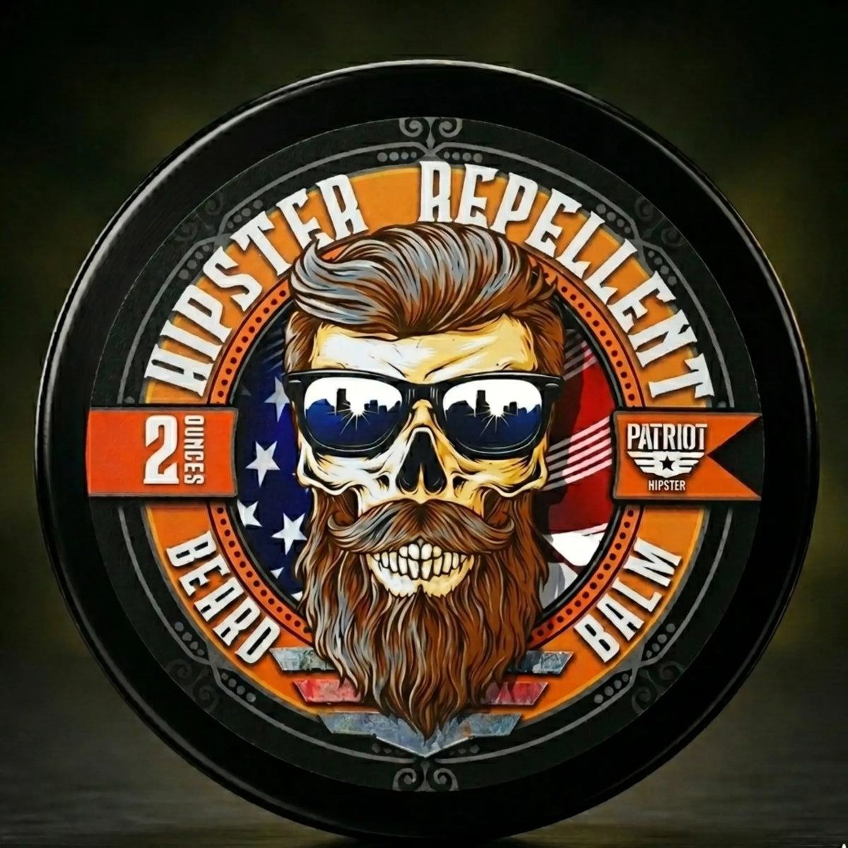 Hipster Repellent 2oz Beard Balm Citrus-Cedar-Sandalwood Patriot And Company