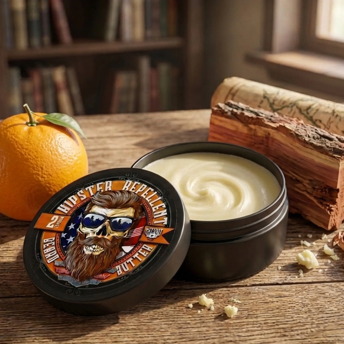 Hipster Repellent 2oz Beard Balm Citrus-Cedar-Sandalwood Patriot And Company