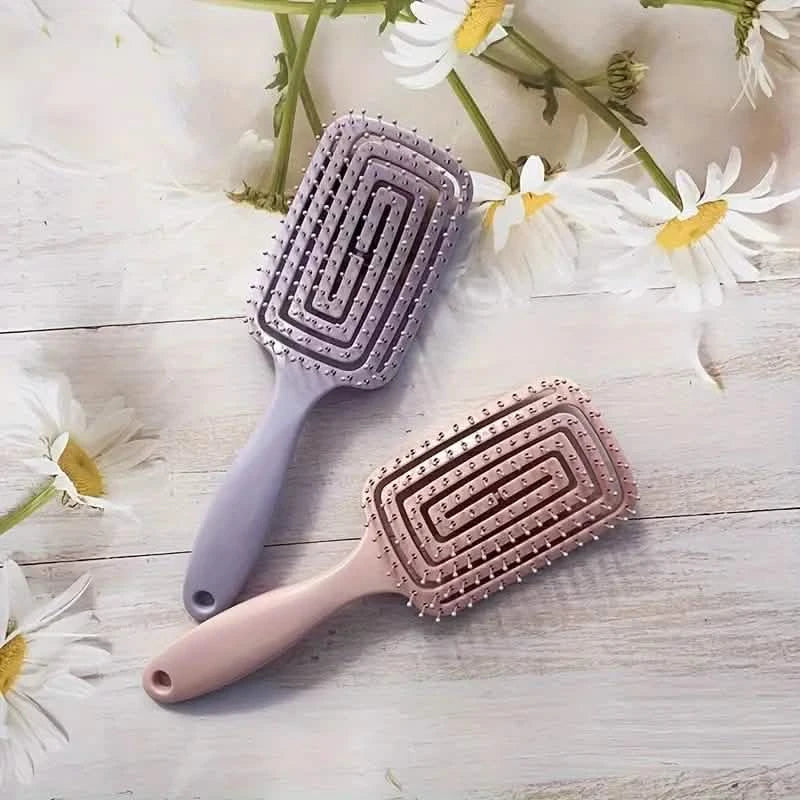 Hollow Out Hair Comb Anti Static Detangling Hair Comb Fluffy Hair Styling Comb For All Hair Types DailySale