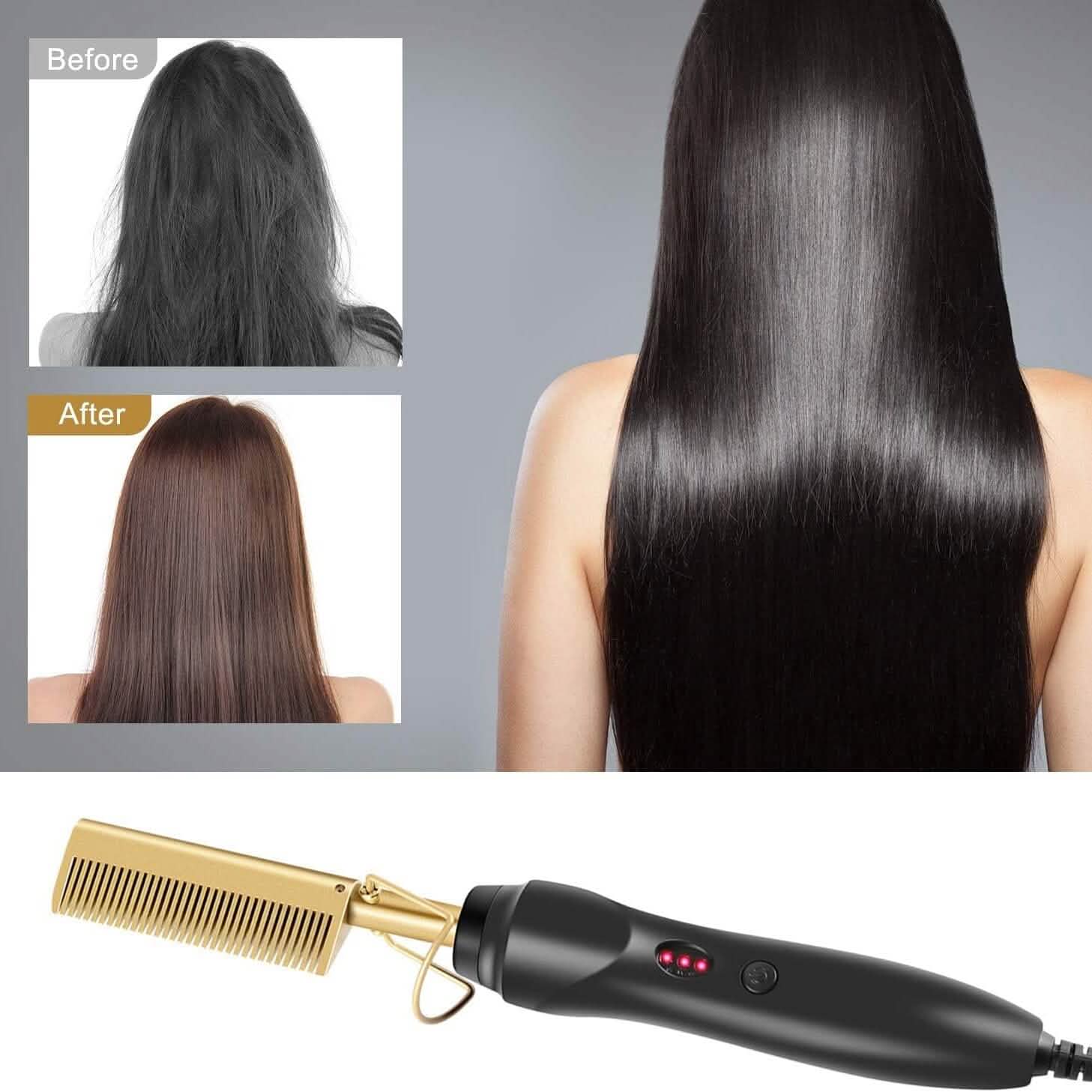 Hot Comb Hair Straightener Comb DailySale