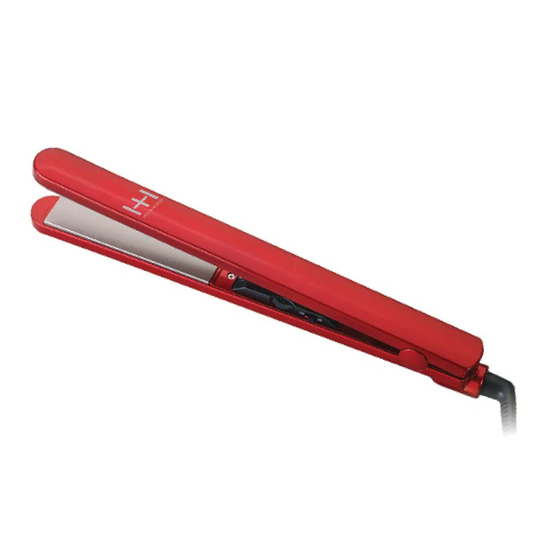 Hot & Hotter Extra Long Titanium Flat Iron 1 Inch, 1 Count, Red Annie International, Inc.