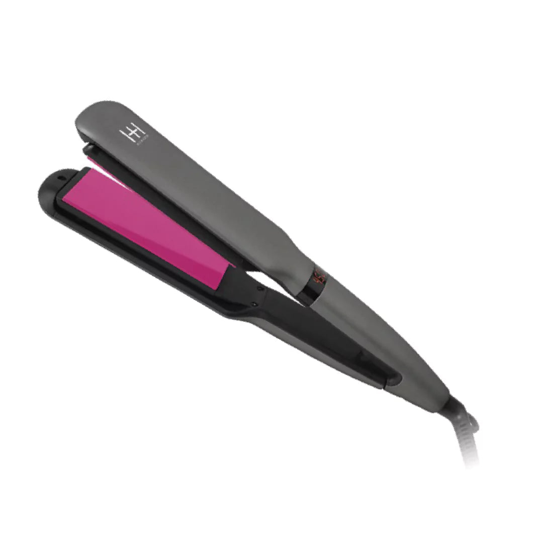 Hot & Hotter 3D Floating Plates Digital Ceramic Flat Iron 1 1/2 Inch, 1 Count, Black & Pink Annie International, Inc.