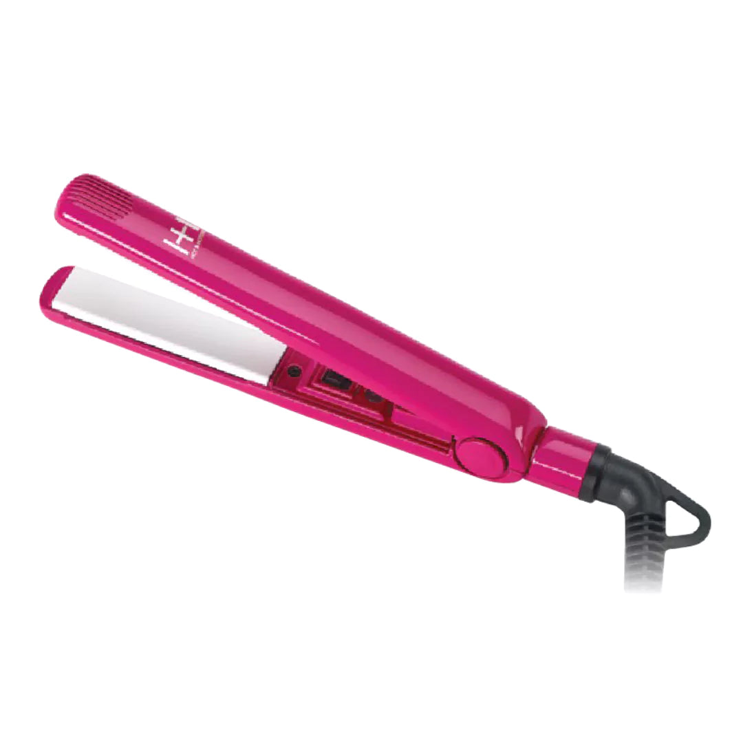 Hot & Hotter Pink Ceramic Flat Iron Mini 5/8in, 1 Count Travel Hair Straightener, Pink Annie International, Inc.