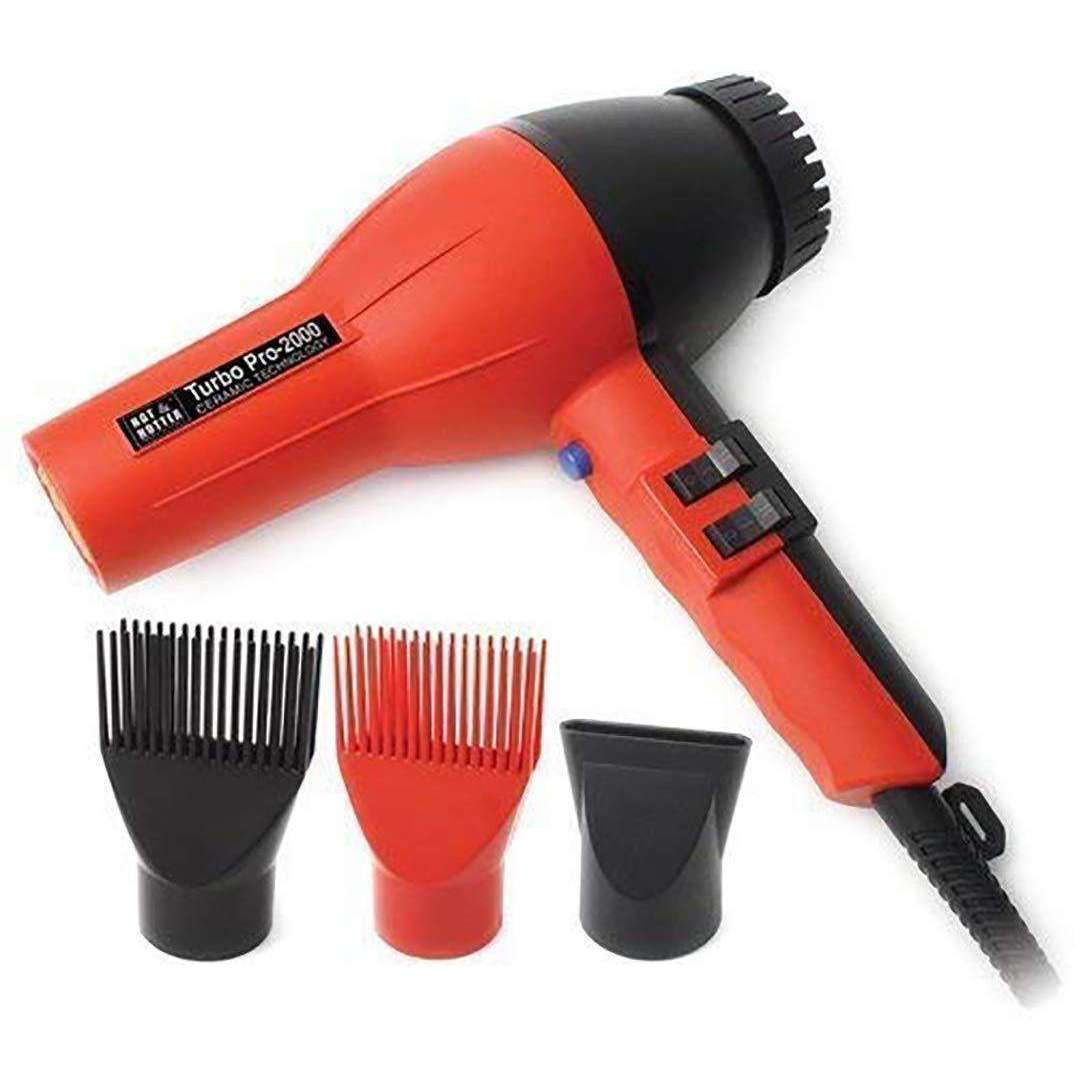 Hot & Hotter Turbo Pro2000 AC Hair Dryer, 1 Count, Red Annie International, Inc.