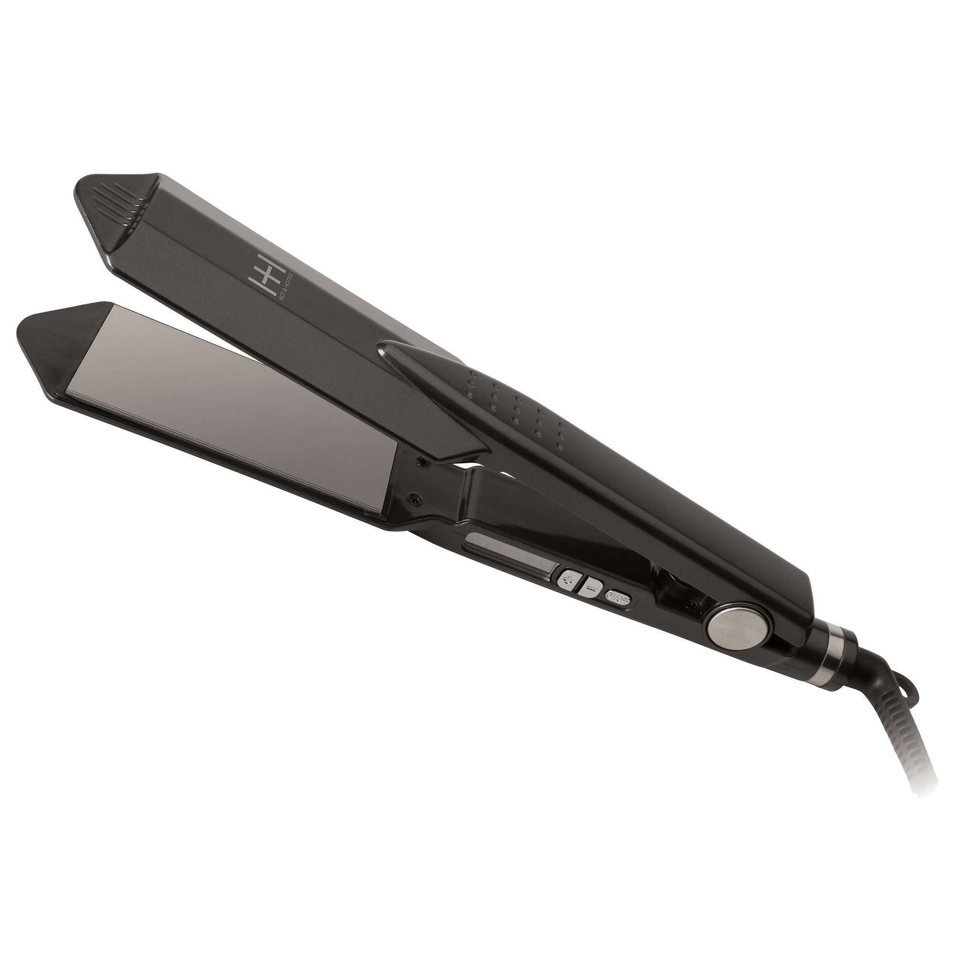Hot & Hotter Ultra Thin Digital Titanium Flat Iron 1 3/4in, 1 Count Hair Straightener, Black Annie International, Inc.