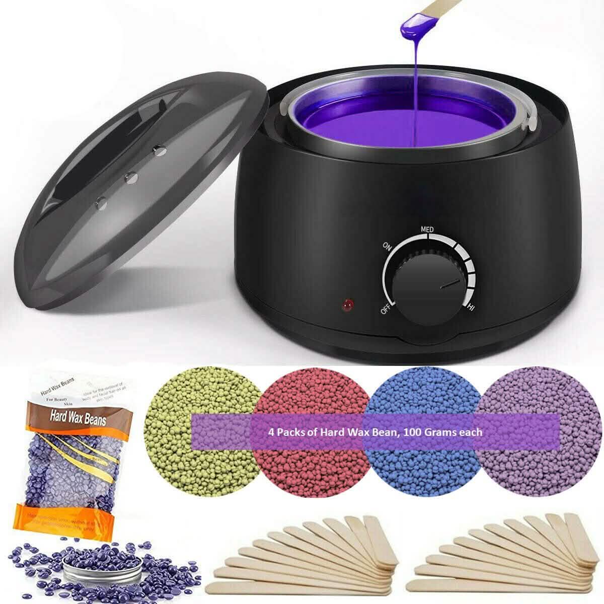 Hot Wax Warmer Hair Removal Depilatory Waxing Kit DailySale