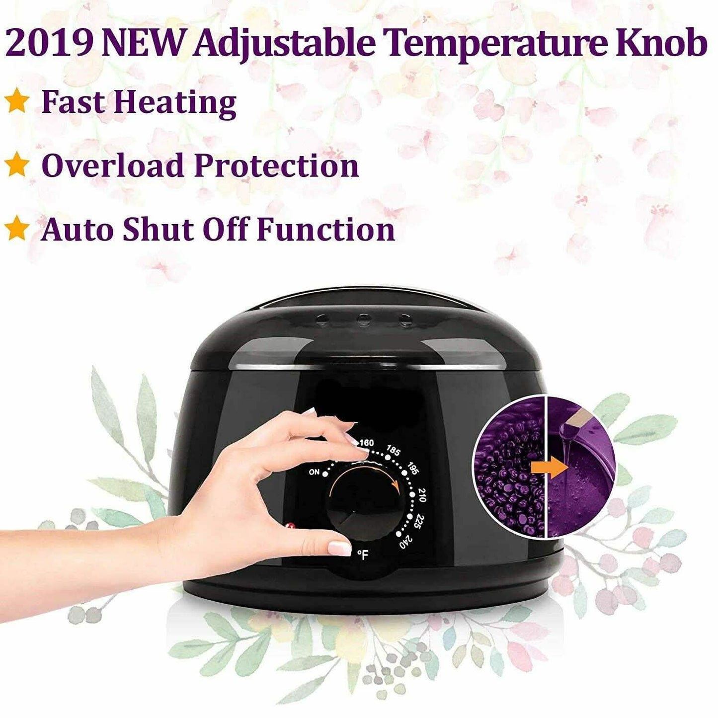 Hot Wax Warmer Hair Removal Depilatory Waxing Kit DailySale