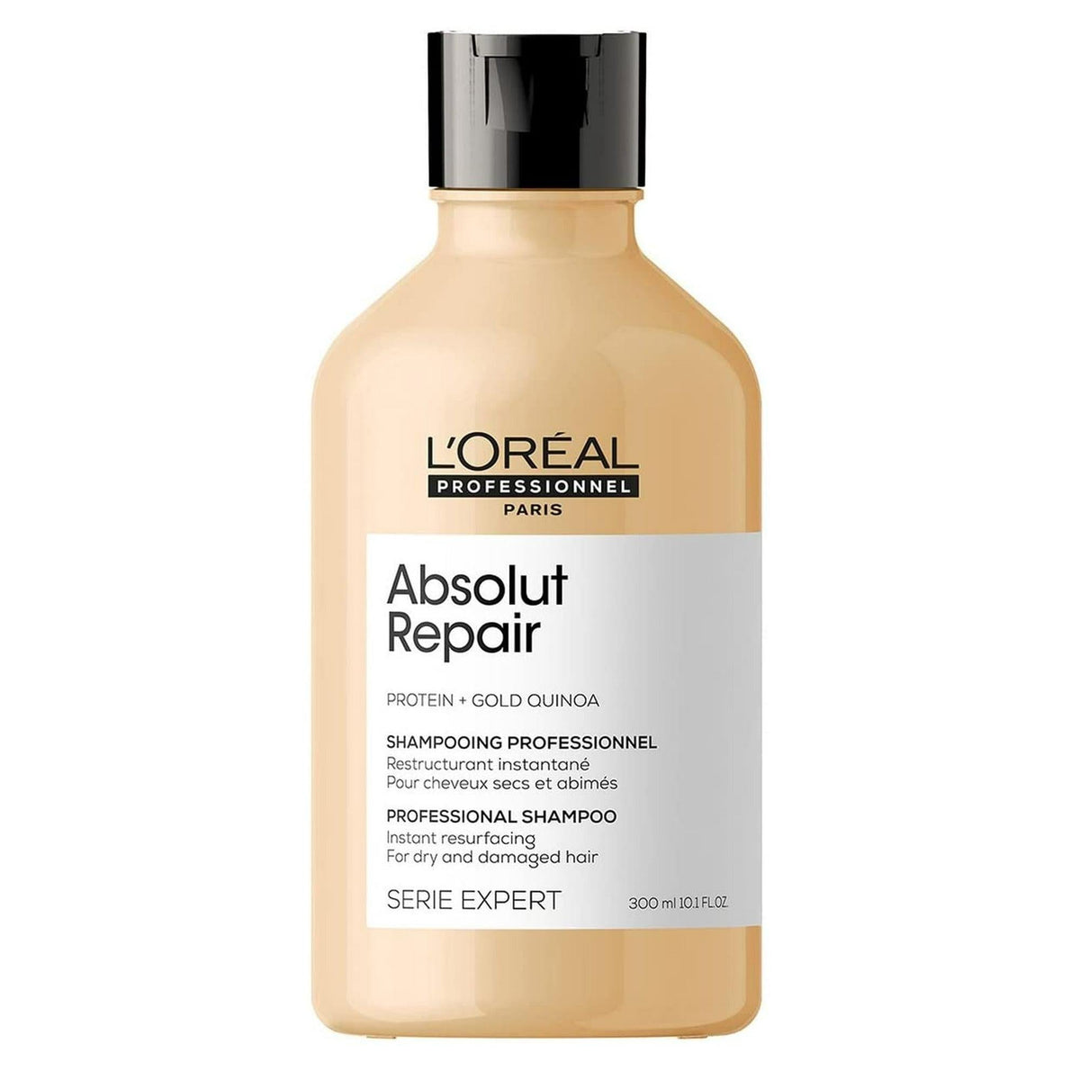 Loreal Serie Expert Absolut Repair Protein+Gold Quinoa Shampoo 300ml Beauty Care Bag