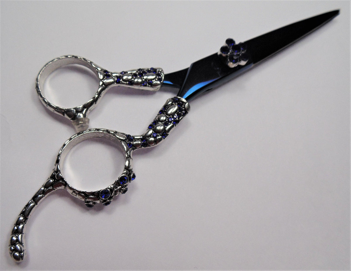 Professional hair dressing shear 6.25" (Mystical series - blue silver) Tamsco Precision Tools