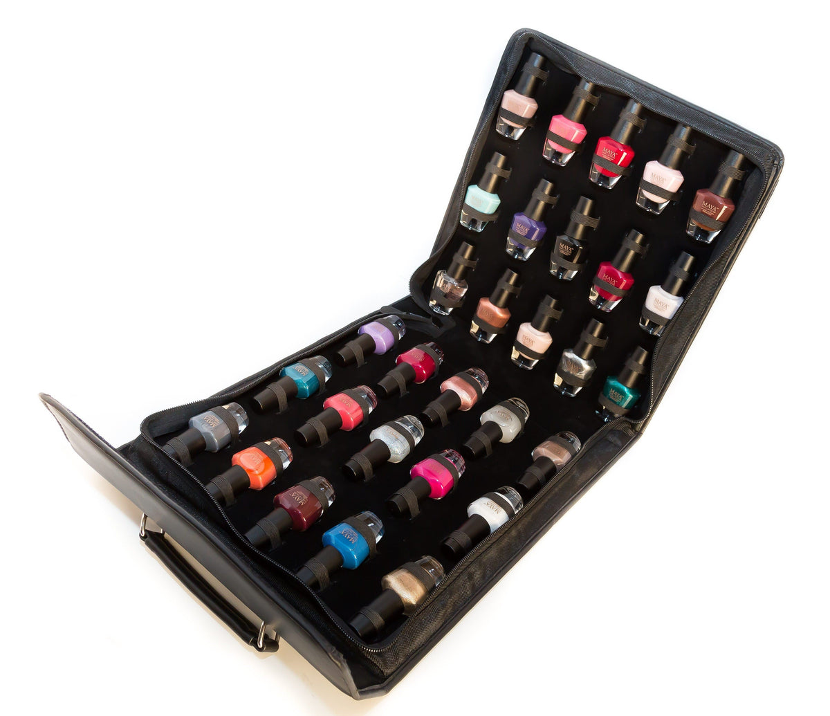 Maya Nail Polish collection of 36 (In a handy zipper case) Tamsco Precision Tools