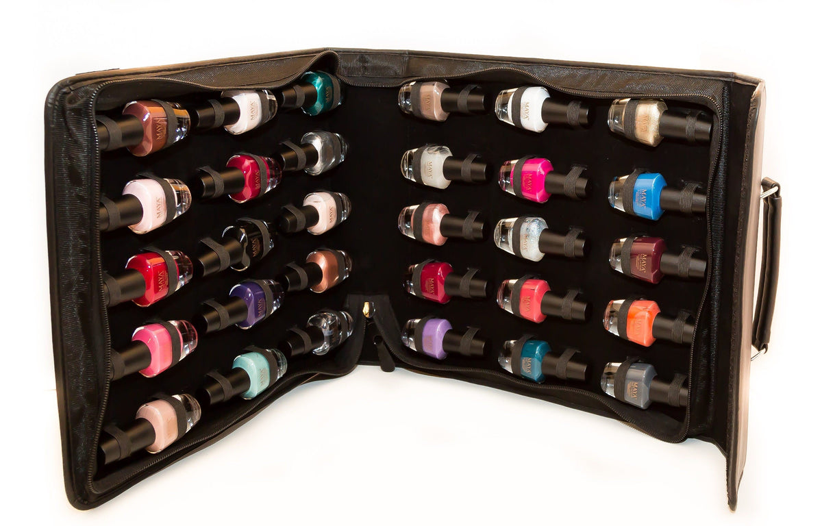 Maya Nail Polish collection of 36 (In a handy zipper case) Tamsco Precision Tools