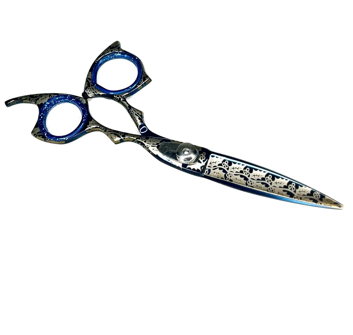 Blue Floral Shear Tamsco Precision Tools