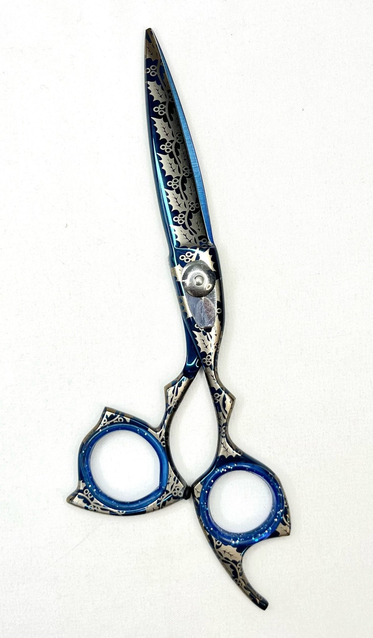 Blue Floral Shear Tamsco Precision Tools