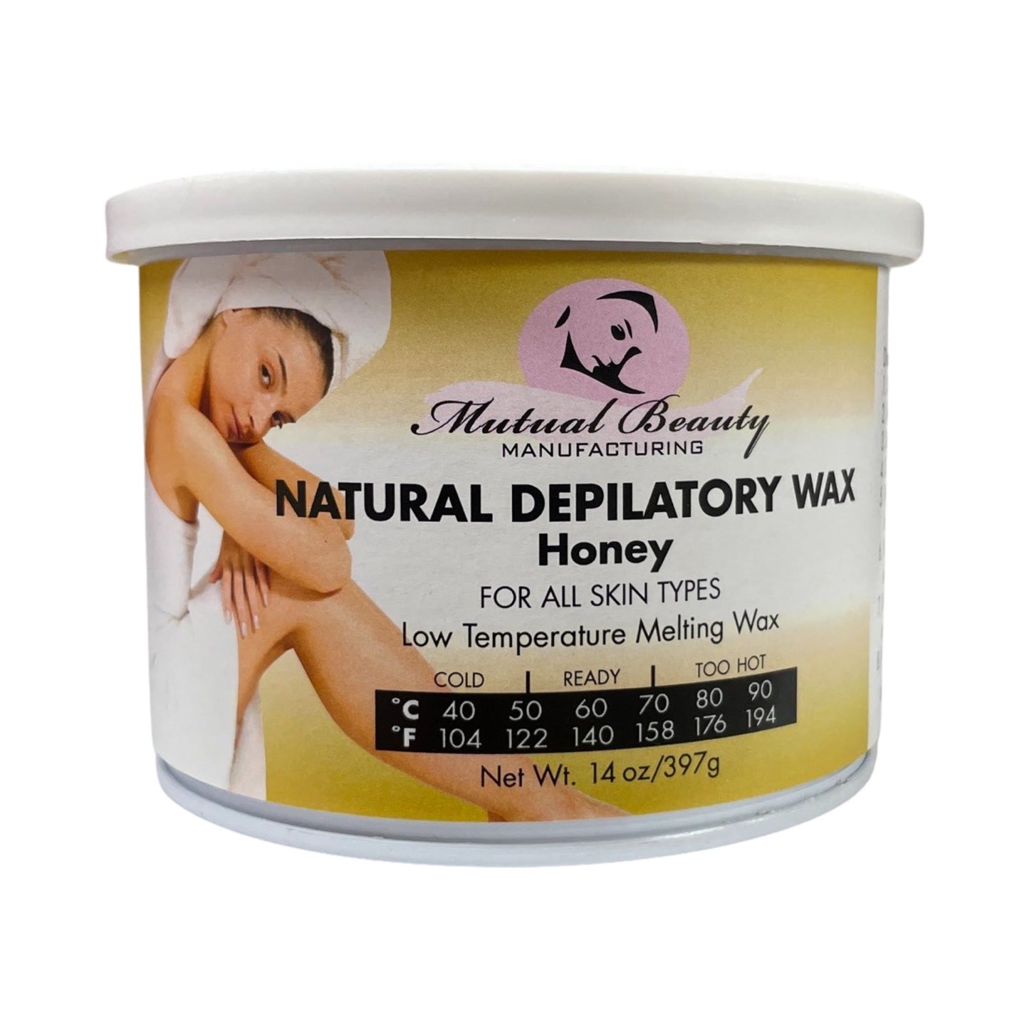 Depilatory Wax Honey - 14oz Lunali Nail Supply