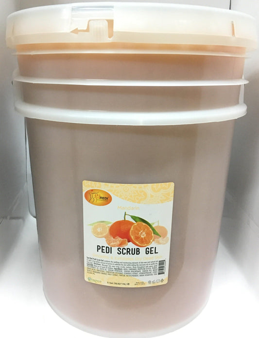 Spa Redi - Pedi Scrub Gel - Mandarin 5Gal Queen Nails & Beauty Supplies
