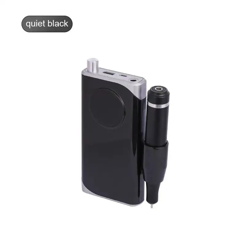 Nail Drill - 40.000 Rpm - Rechargeable - Black Color Lunali Nail Supply