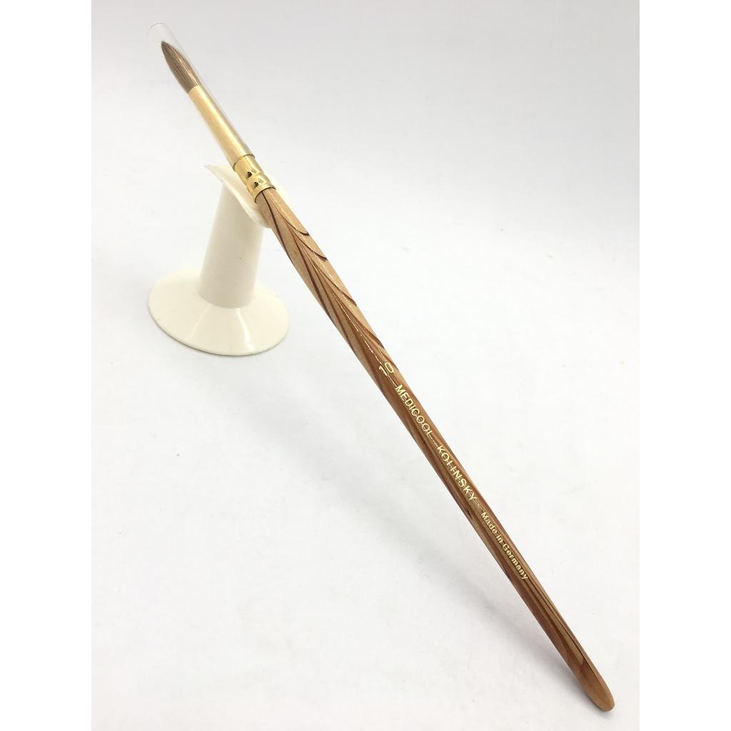 Medicool - Kolinsky Acrylic Brushes - Wood Handle #20 Queen Nails & Beauty Supplies