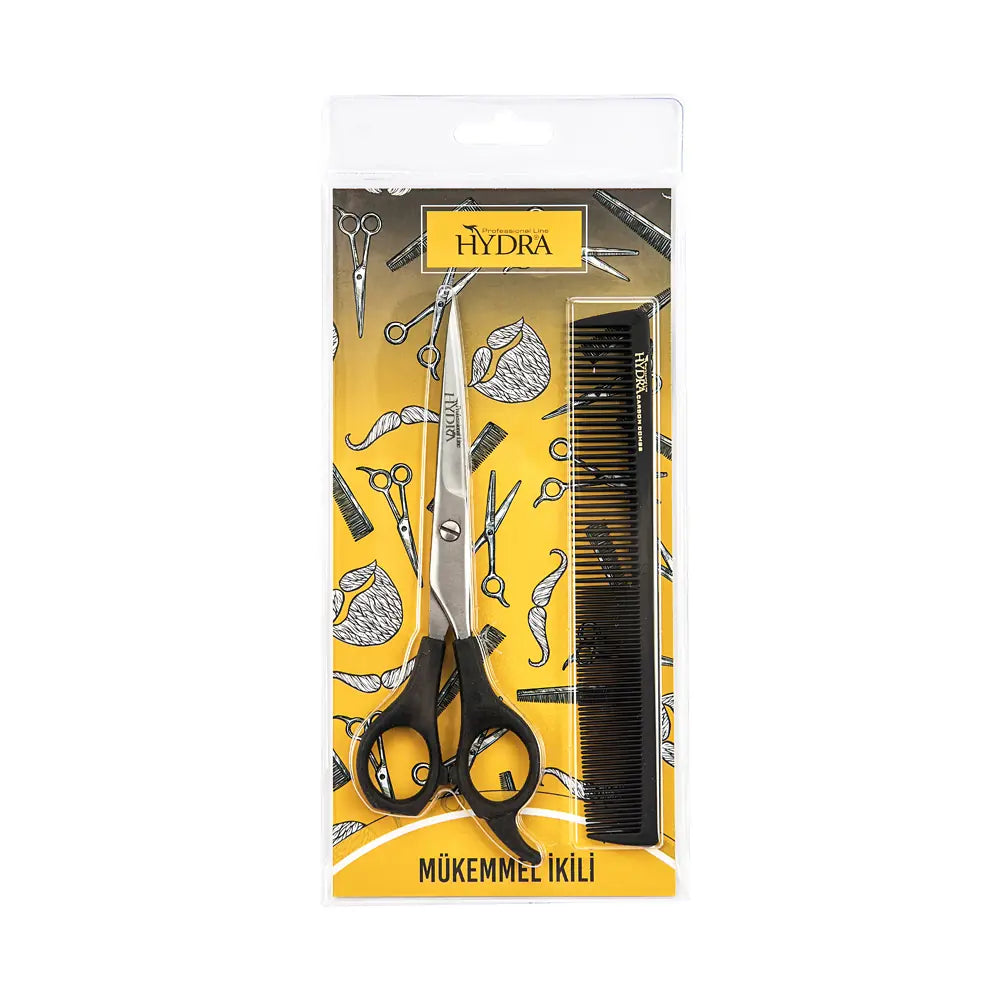 Hydra Professional Scissors and Comb Set for Hair Styling Beauty Care Bag