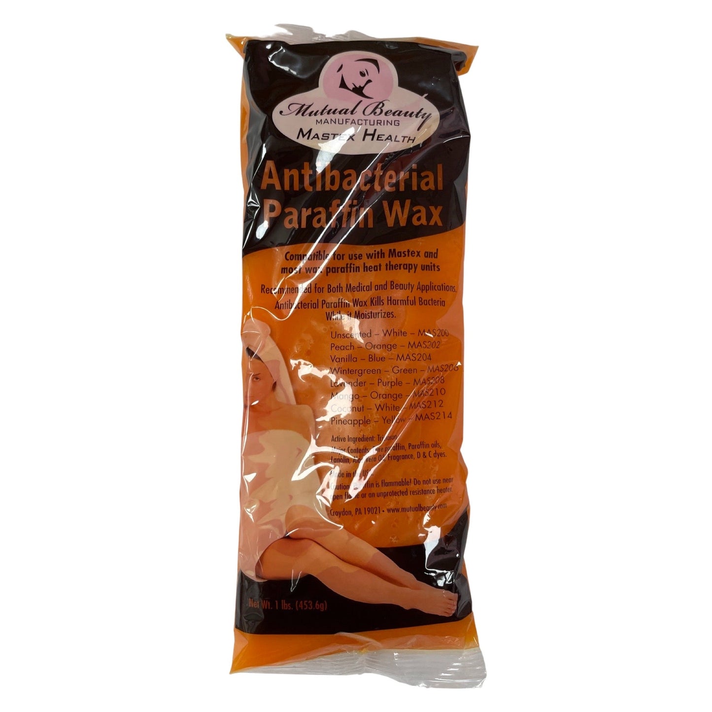 Paraffin Wax - Peach | Antibacterial Lunali Nail Supply