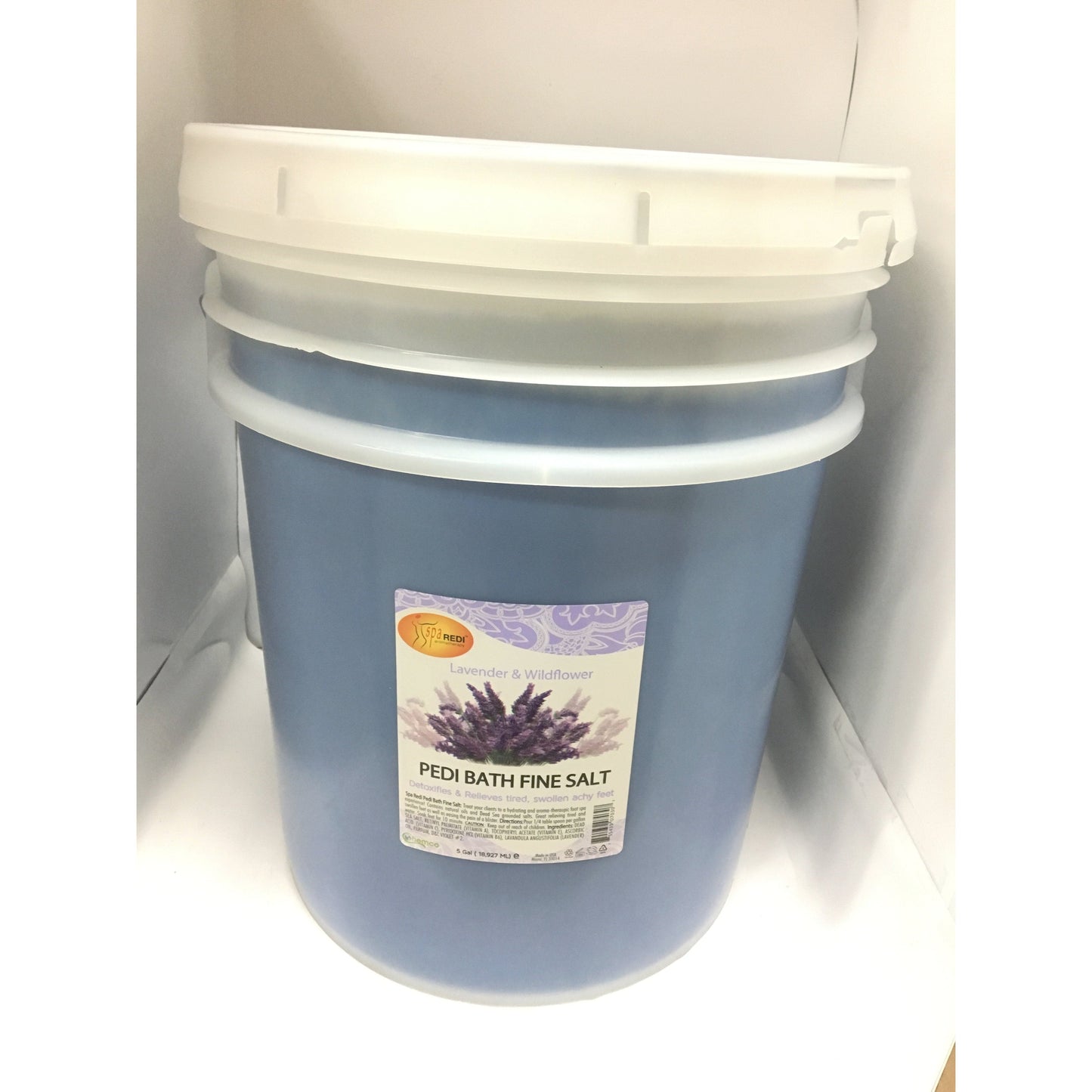 Spa Redi - Fine Bath Salt - Lavender 5Gal Queen Nails & Beauty Supplies