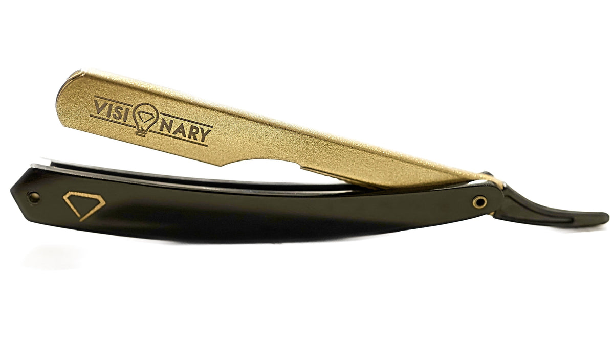 Black & Gold Razor Visionary Barbers