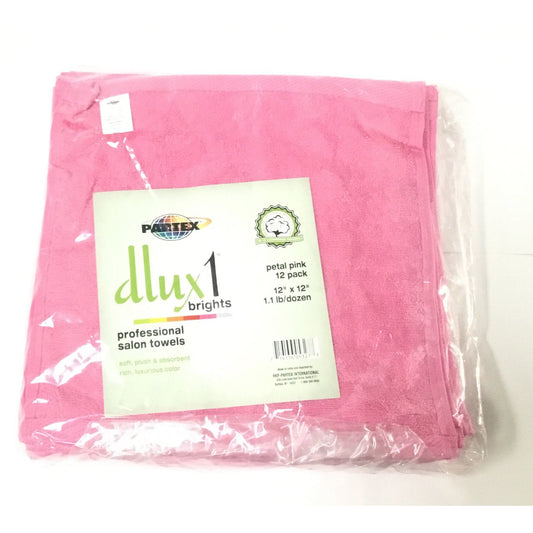 Protex - Salon Towels: Petal Pink 13” x 13”(12pc)