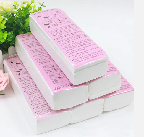Non-Woven Depilatory Waxing Paper Strip - 100pc Lunali Nail Supply