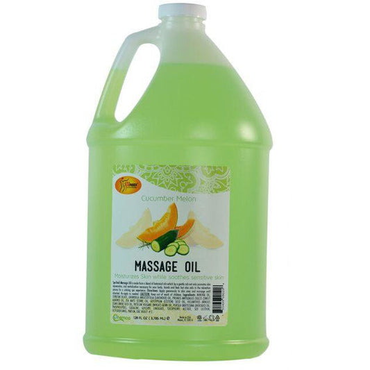 Spa Redi Massage Oil - Cucumber Melon 128oz (Gallon) Queen Nails & Beauty Supplies
