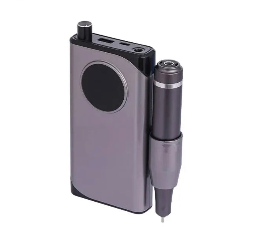 Nail Drill - 40.000 Rpm - Rechargeable - Gray  Color Lunali Nail Supply