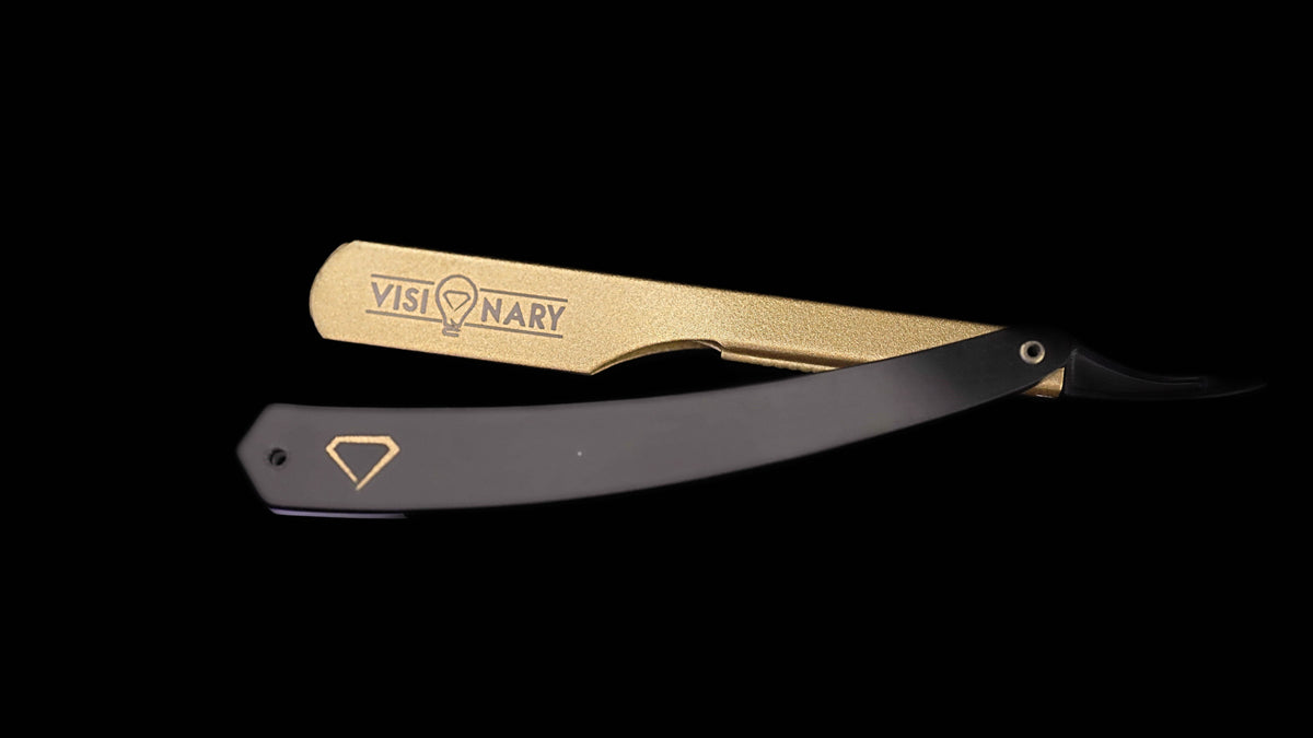 Black & Gold Razor Visionary Barbers