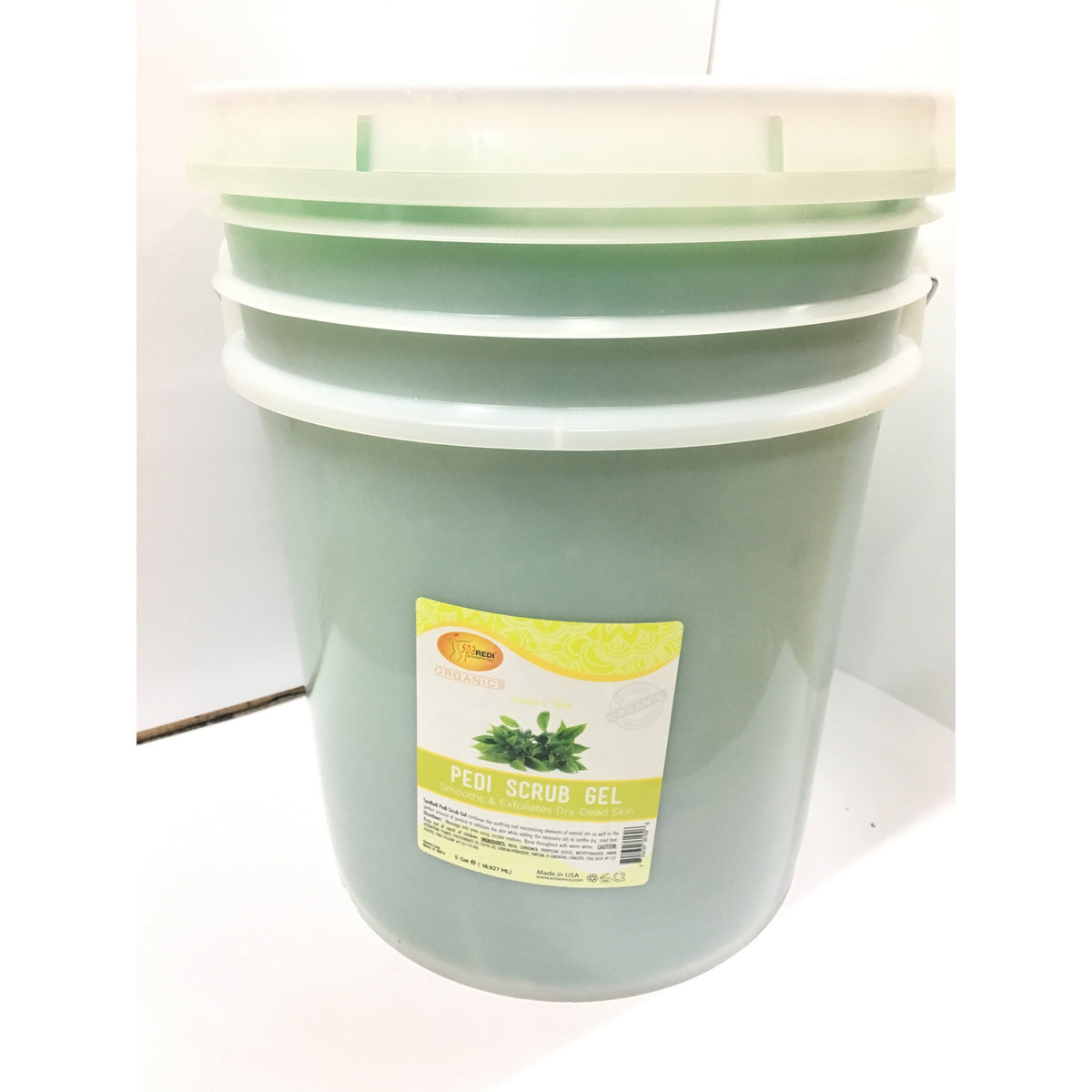 Spa Redi - Pedi Scrub Gel - Green Tea 5Gal Queen Nails & Beauty Supplies