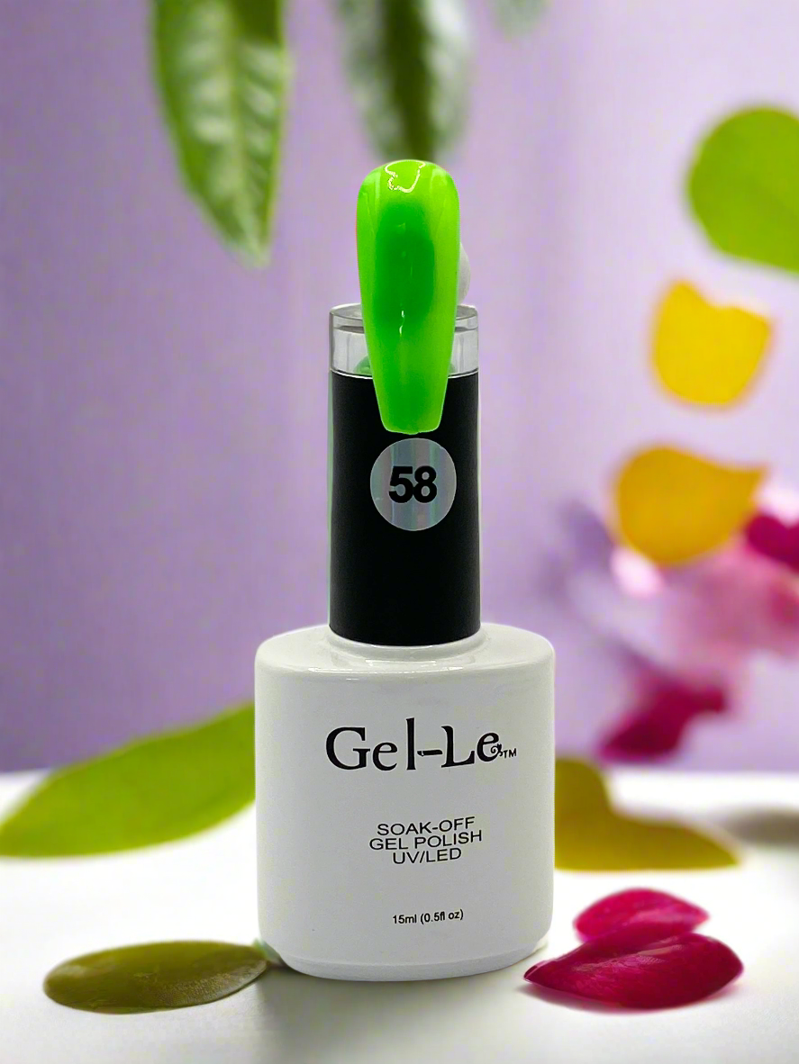 Gel-Le - 058 Neon Green (Gel) Queen Nails & Beauty Supplies