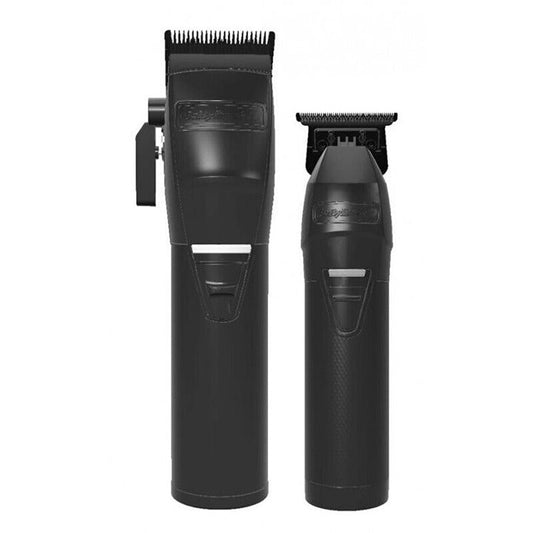 BaByliss Boost FX Clipper and Trimmer All Black Combo The Barber Plug