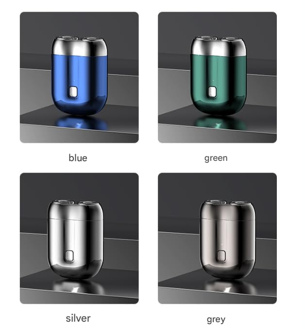 I.Ureza Mini Shaver, I.Ureza Shavers, Monhck - Mini Shave Portable ElectricShaver for Men, Electric Razor for Men Pocket Size Mini PortableShaver, Waterproof (Green) 7DAY'S