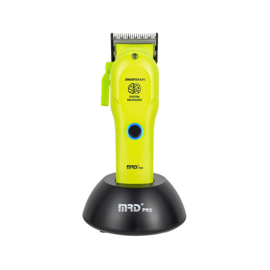 MRD PRO Smart Brain HC-3969 Hair Clipper in Green Beauty Care Bag