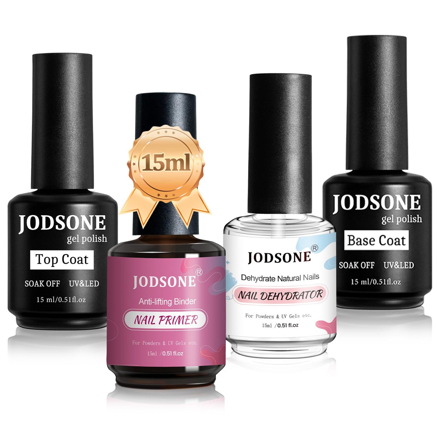 JODSONE 36 PCS Gel Nail Polish Set-32 Colors Gel Polish Kit Base Coat Glossy Matte and Glitter Top Coat Nail Polish Set Green Blue Red Pink Collection Gifts for Women
