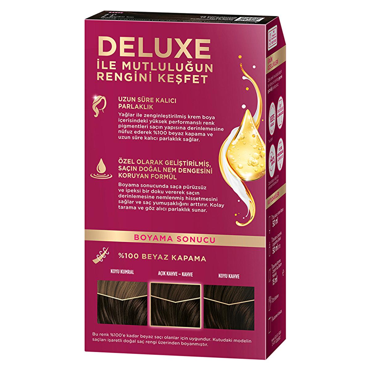 Palette Deluxe 4-0 Brown Hair Dye - Long-Lasting Hair Dye for Vibrant Color Beauty Care Bag