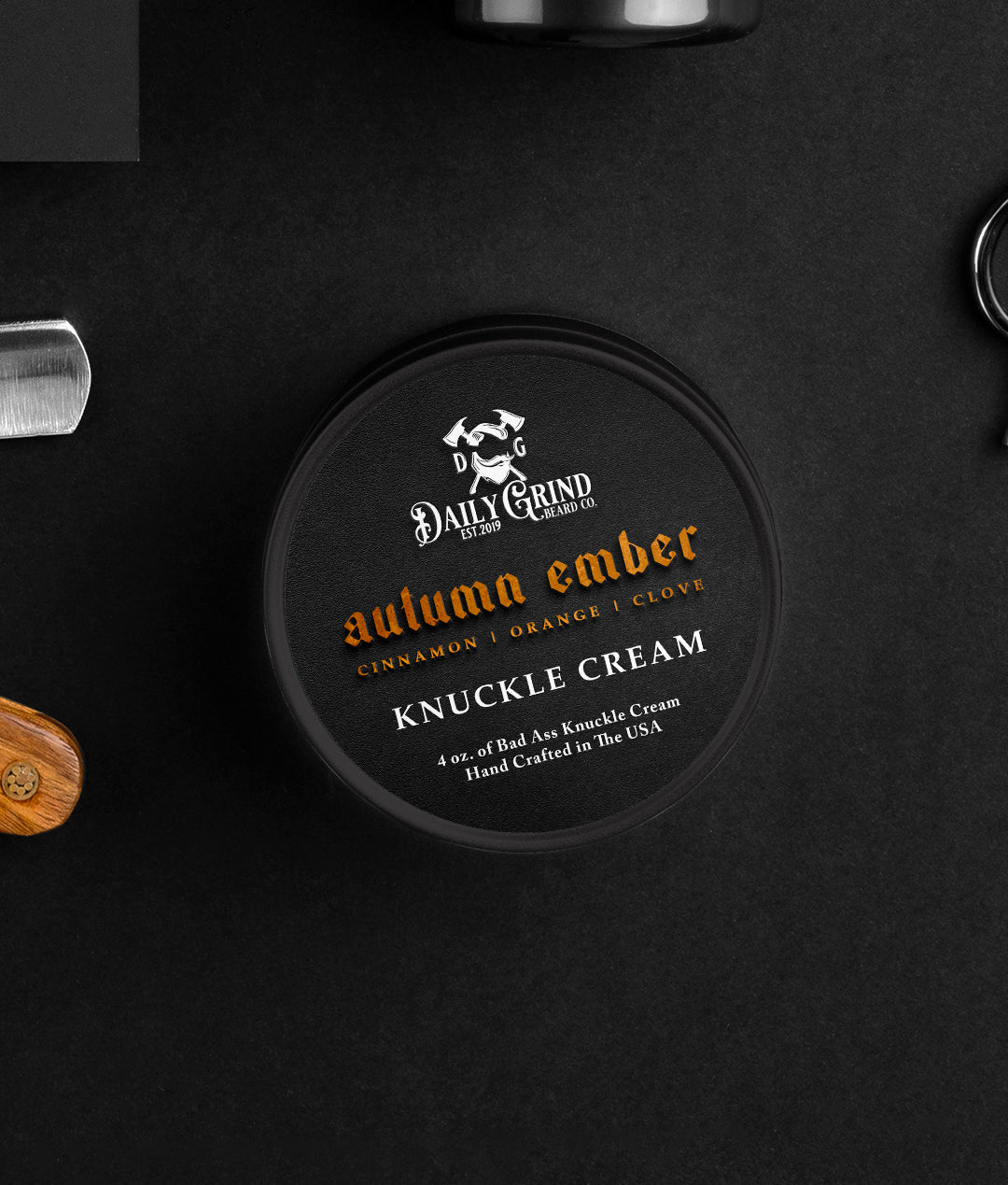Knuckle Cream - Autumn Ember - Cinnamon, Orange, Clove Daily Grind