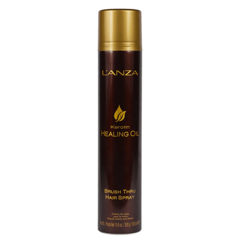 L'ANZA Keratin Healing Oil Brush Thru Hairspray, 10.6 oz VIP Extensions