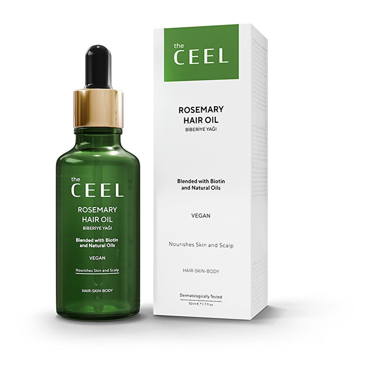 The Ceel Rosemary Oil Complex for Hair and Skin Care - Nourishes Hair, Skin, and Eyebrows with Natural Ingredients Beauty Care Bag