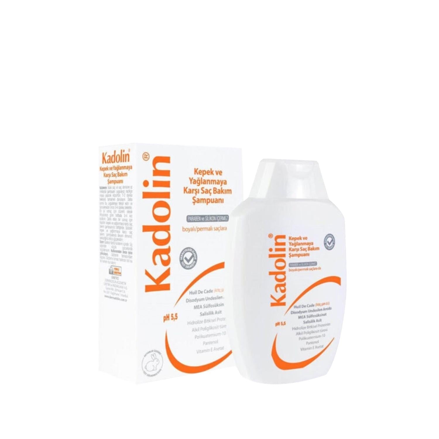 Kadolin Anti-Dandruff Shampoo 300ml - Gentle Hair Care for Oily Hair Beauty Care Bag